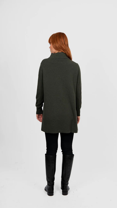 Bridge & Lord : Funnel Neck Tunic - Olive