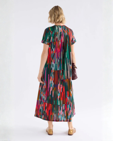 Elk The Label : Haki Dress - Mella Print