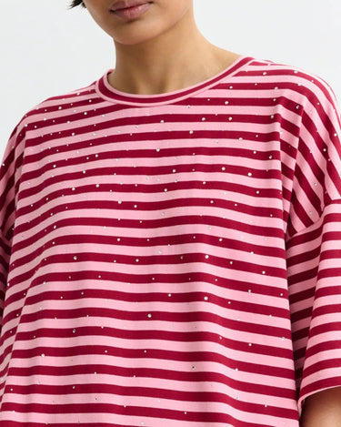Essentiel Antwerp : Joste Striped T-Shirt - Strass