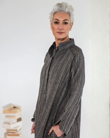 Eva's Sunday : Luna Dress - Raven Stripes
