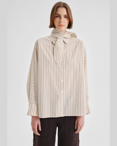 Morrison : McKenna Stripe Shirt - Ecru