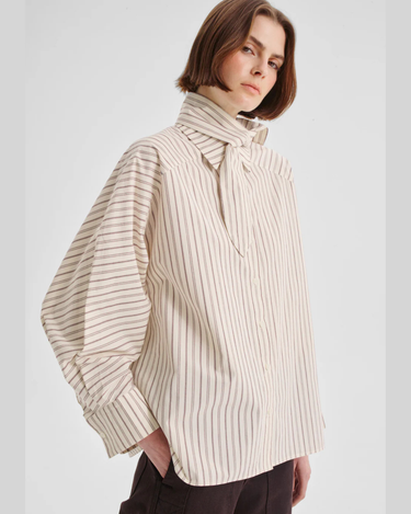 Morrison : McKenna Stripe Shirt - Ecru