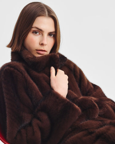 Morrison : Stevie Fur Coat - Espresso