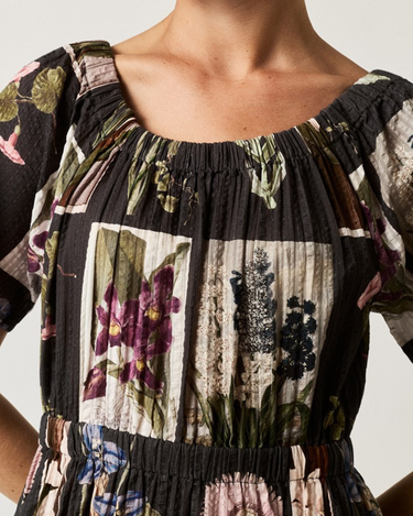 Nancybird : Daphna Dress - Charcoal Archive Floral