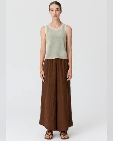 POL : Kaspar Layered Tank - Green/Butter