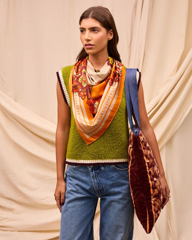 Sage x Clare : Eliza Silk Scarf