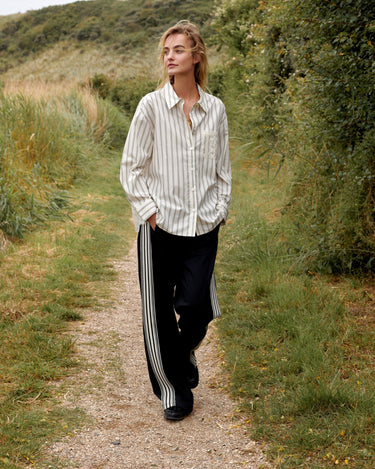 Summum : Striped Lace Mix Blouse