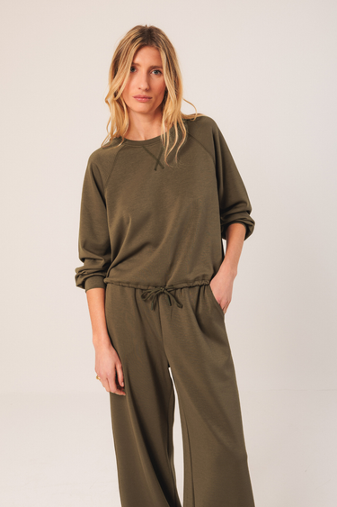 Indi & Cold: Wide Leg Pants - Mink
