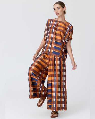 POL : Lattice Pants - Amber Check