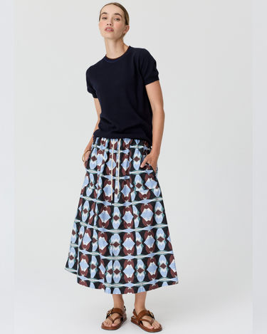 POL : Dillon Tee With Tipping - Ink/Toffee