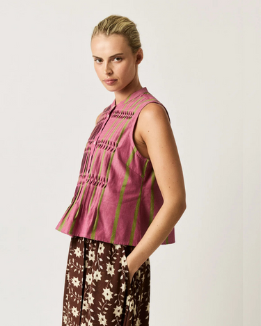 Nancybird Agnes Top - Bottle Brush Stripe
