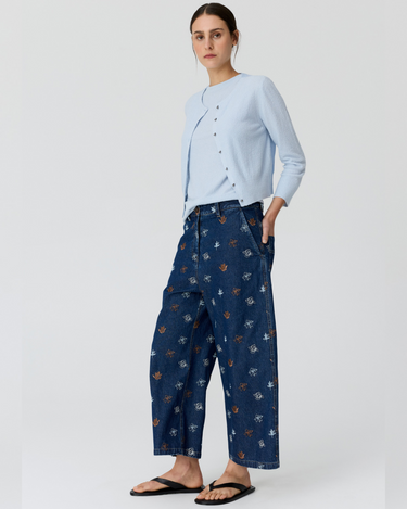 POL : Haven Cardigan Lurex Back - Blue