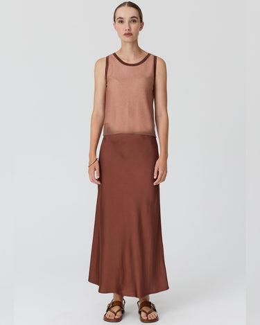 POL : Kaspar Layered Tank - Pink / Toffee