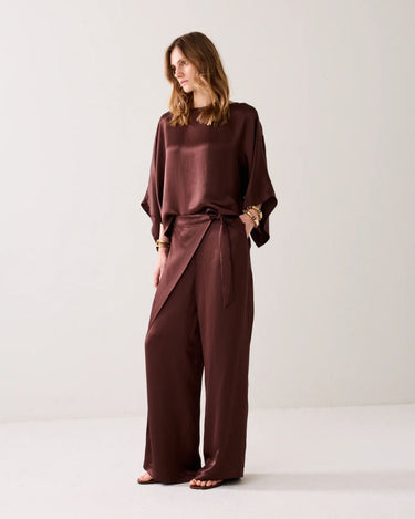 Summum : Silky Touch Pants - Coffee