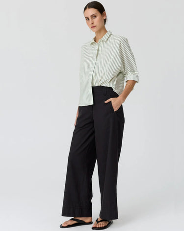 POL : Botanica Stripe Shirt - Botanica Print
