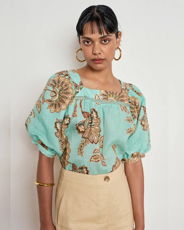 Zoe Kratzmann : Grace Top - Mint Kgari