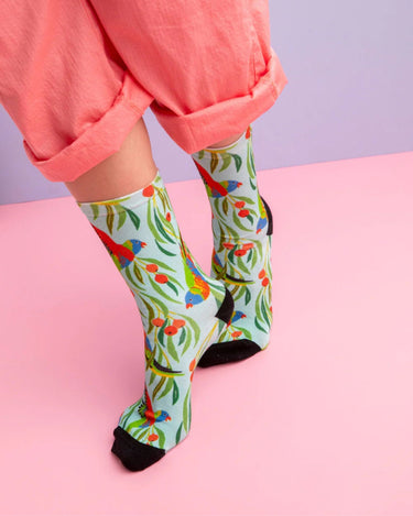 Julie White : Socks - Lorikeet