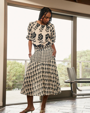 Nancybird : Maha Top - Orakawa Bloom