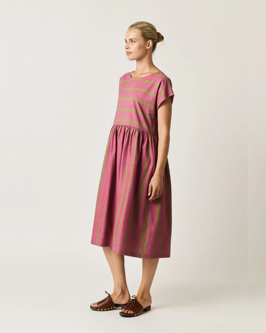 Nancybird : Woven Tathra Dress - Bottle Brush Stripe