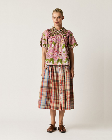 Nancybird : Meadows Frill Neck Top - View of Country