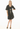 POL : Buoy  Drawcord Dress - Black/Pebble