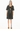 POL : Buoy  Drawcord Dress - Black/Pebble