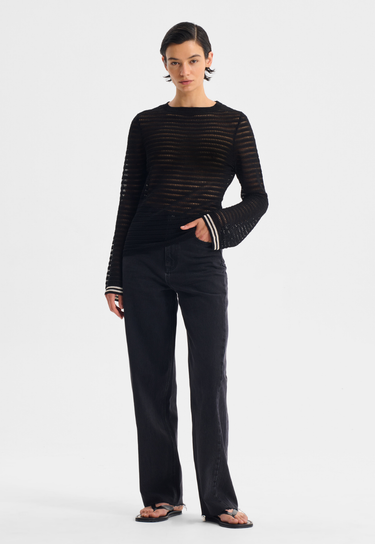 Morrison : Dallas Knit Pullover - Black