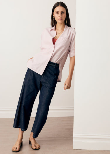 POL : Aubin LS Shirt - Pink Stripe