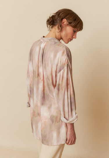Indi & Cold : Oversize BoyFriend Shirt - Malva