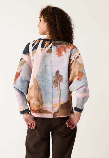 Nancybird : Dahlia Batwing Sweat - Night Herons