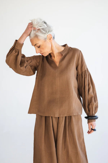 Eva's Sunday : Maddison Blouse - Cinnamon