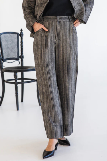 Eva's Sunday : Bowie Pant - Raven Stripe
