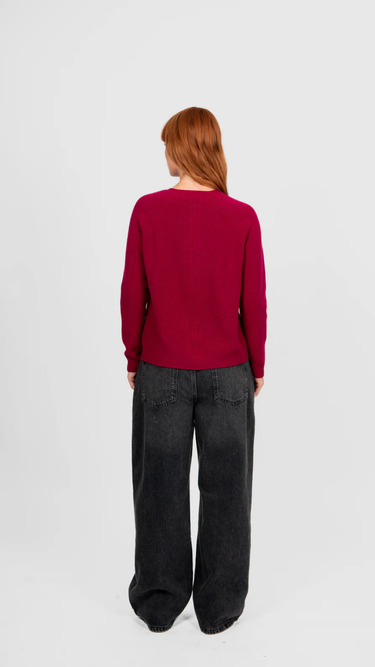 Bridge & Lord : Raglan Pullover - Cassis