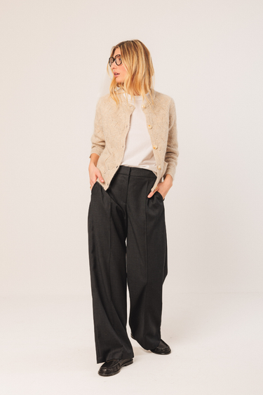 Indi & Cold: Crochet Jacket - Ecru