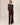 POL : Dara Belted Pant - Choc / Black