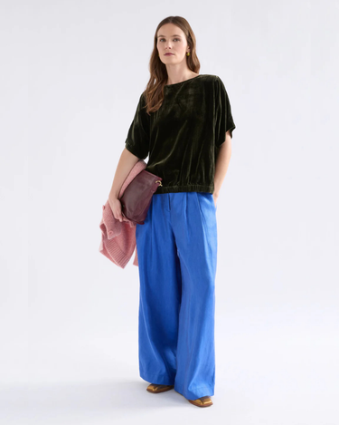 Elk The Label : Suuri Gathered Top - Deep Olive