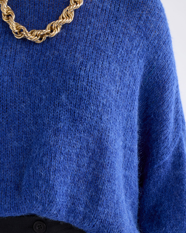 Elk The Label: Agna Sweater - Deep Colbalt