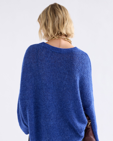 Elk The Label: Agna Sweater - Deep Colbalt