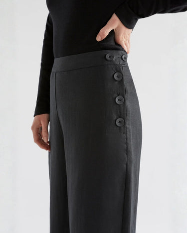 Elk The Label : Hersom Linen Pant - Black