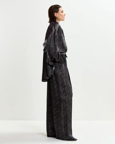 Essentiel Antwerp : Irving Wide Leg Pants - Leopard