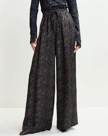 Essentiel Antwerp : Irving Wide Leg Pants - Leopard