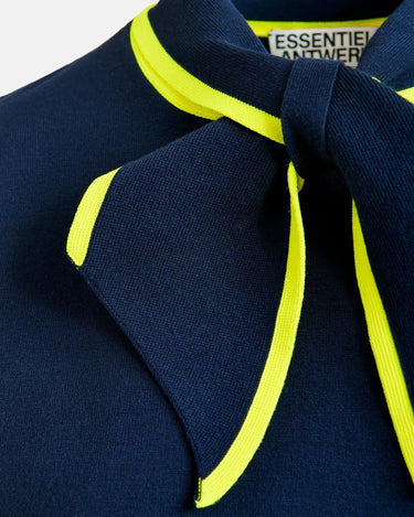 Essentiel Antwerp : Jonda Contrast Colour Polo - Yellow/Navy