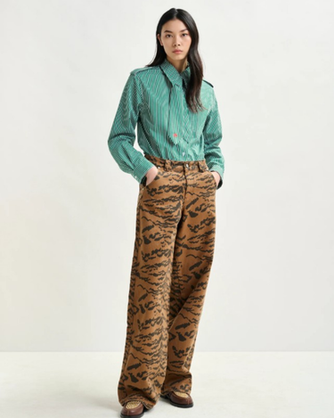 Essentiel Antwerp : Igold Shirt With Tie – Green