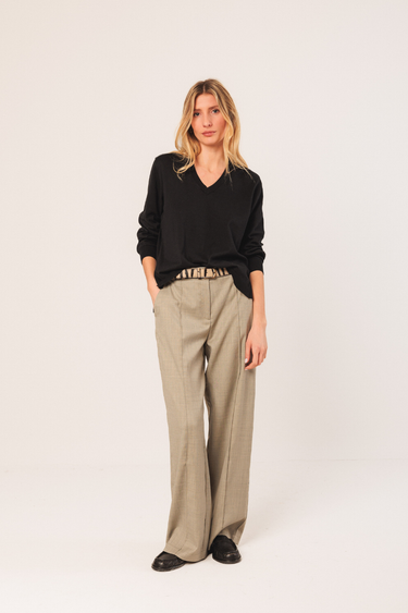 Indi & Cold: Horsehide Belt - Black