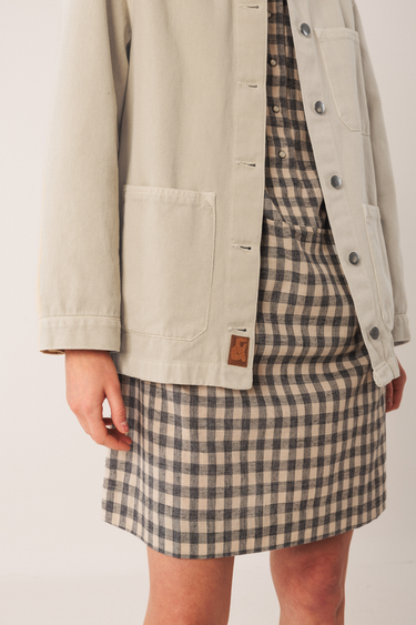 Indi & Cold:  Twill Overshirt - Cream