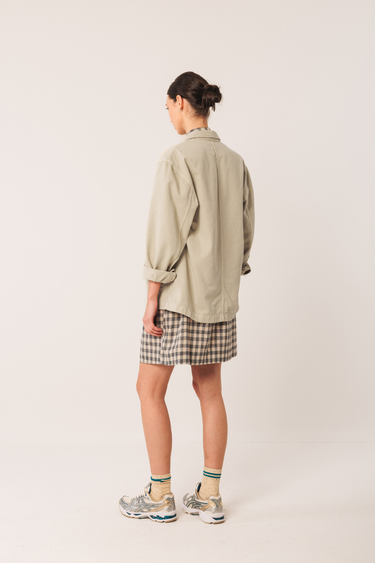 Indi & Cold:  Twill Overshirt - Cream