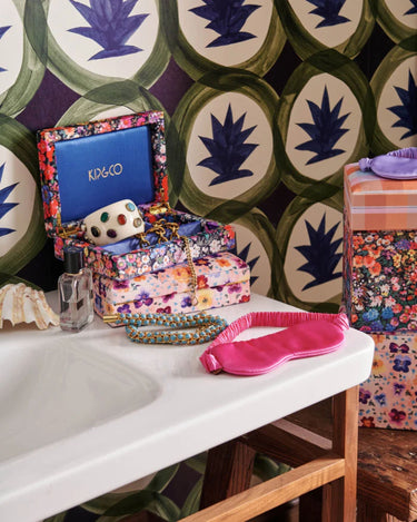 Kip & Co : Silk Eye Mask - Cottage Garden