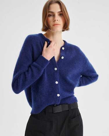 Morrison : Albi Knit Cardigan - Cobalt