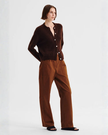 Morrison : Albi Knit Cardigan - Chocolate