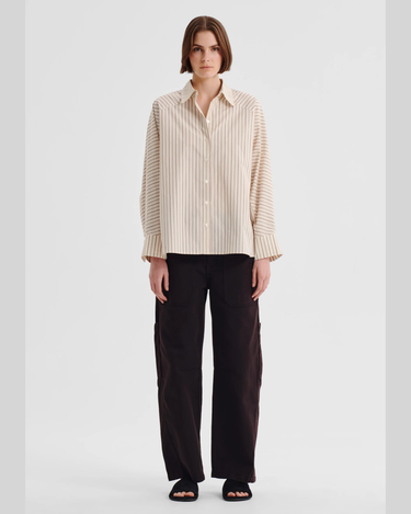 Morrison : McKenna Stripe Shirt - Ecru
